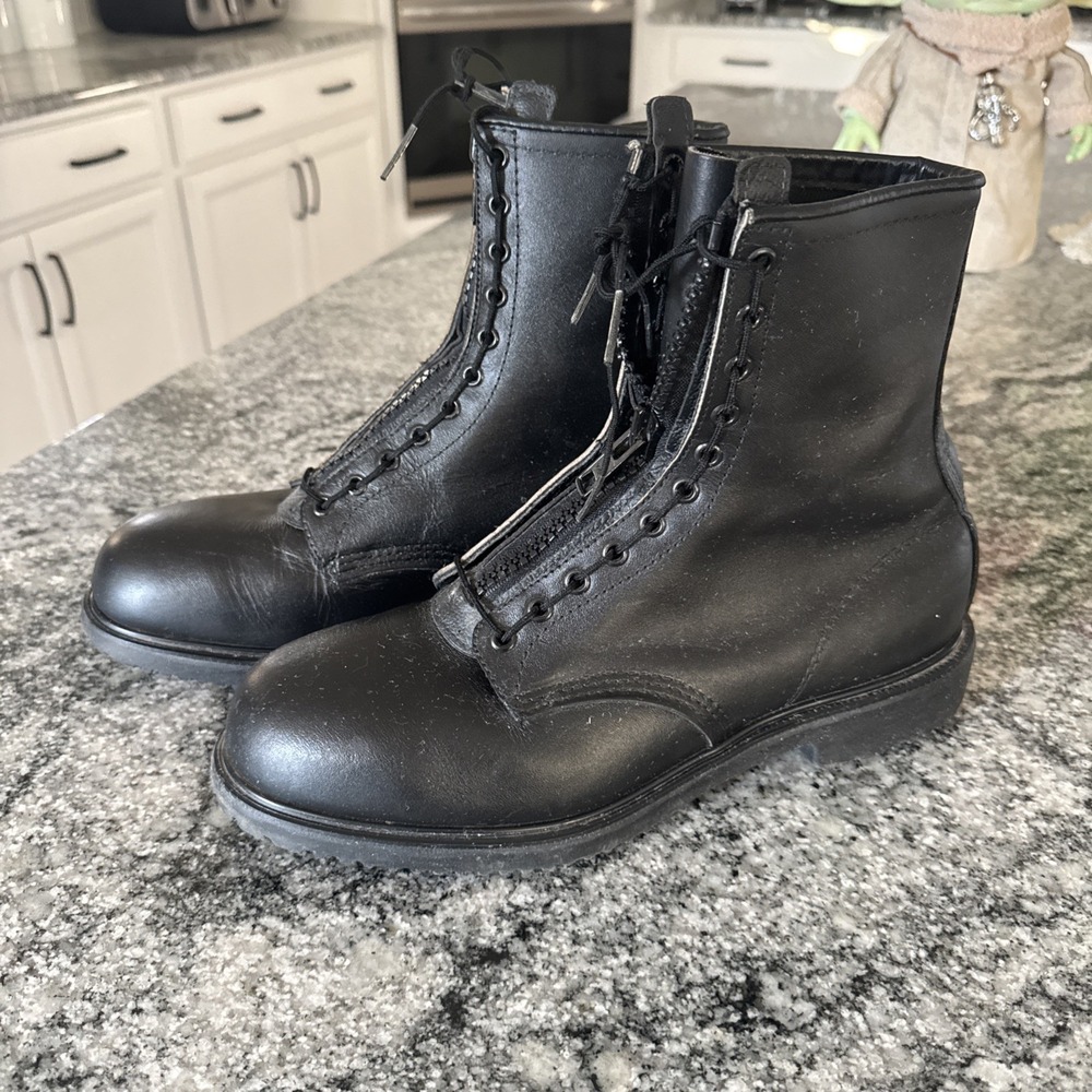 Red Wing 8220 Zip-Up Fire Boots Size 11 Steel Toe USA